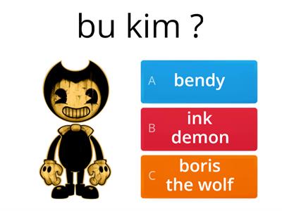 bendy and the ink machine soruları