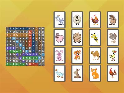 animals and pets_starters wordsearch