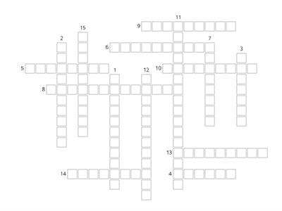 Art crossword 3r ESO D14