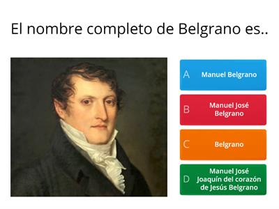 Manuel Belgrano Cuestionario 