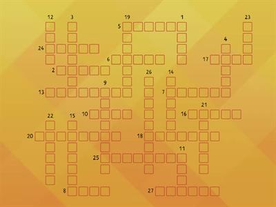 Spotlight 6 Module 9a crossword
