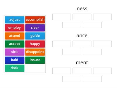 Suffixes 