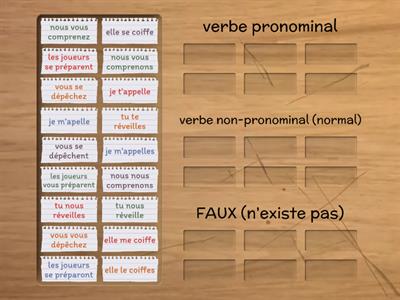 Les verbes pronominaux