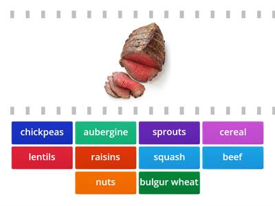 A balanced diet - vocabulary