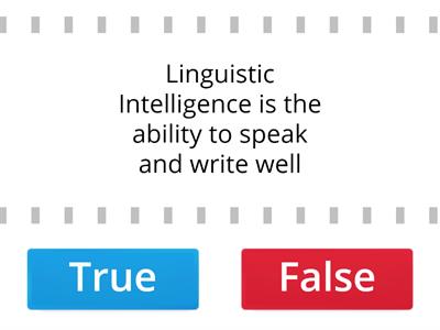 Cognition - True or False Quiz (Ivana Tita) 