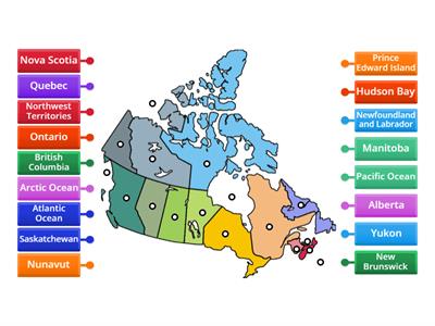 Canada's Provinces, Territories, and Bodies of Water
