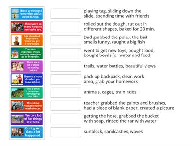 AR Main Idea/Topic Sentence Match It