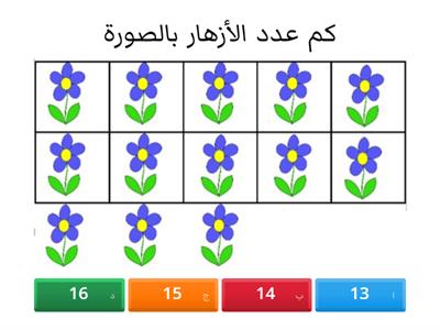 درس قراءة وكتابة الأعداد 13 و14 و15