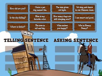 ASKING AND TELLING SENTENCE