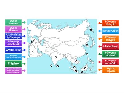 Wyspy i półwyspy Azji