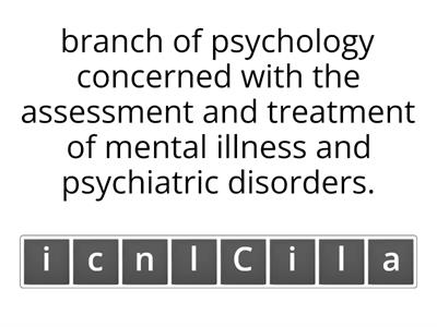 Branch of Psychology