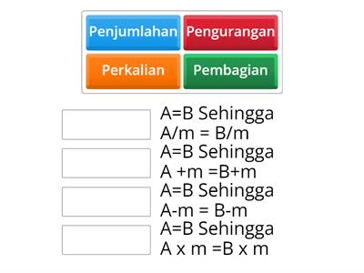 SIFAT-SIFAT PERSAMAAN LINEAR