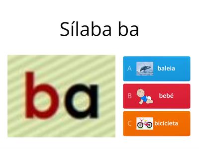 Sílabas letra B, b