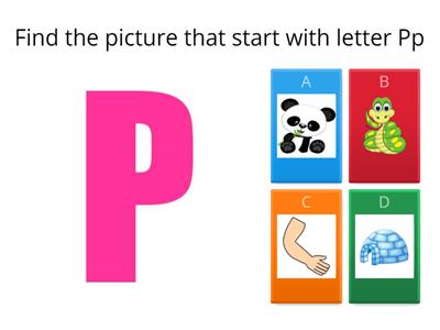 Letter Pp game 