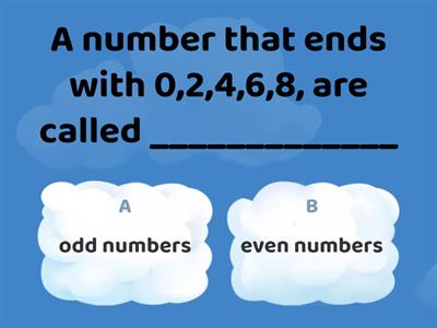 Odd and Even Numbers