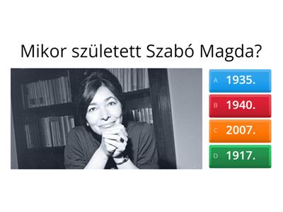  Szabó Magda kvíz
