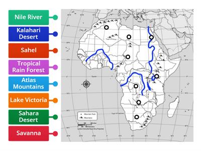 Physical Features of Africa 1B