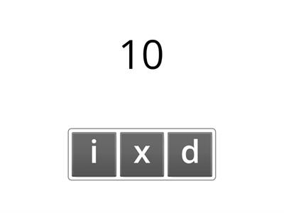 nombres 10 à 20 (anagramme)
