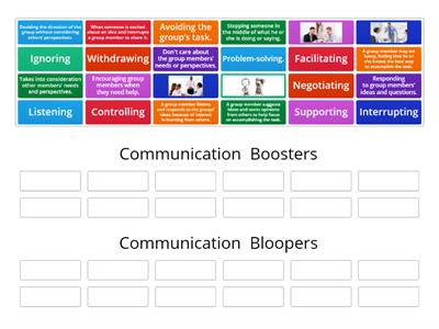 SEL Grade 5-Identifying Characteristics between Communication Boosters and Communication Bloopers