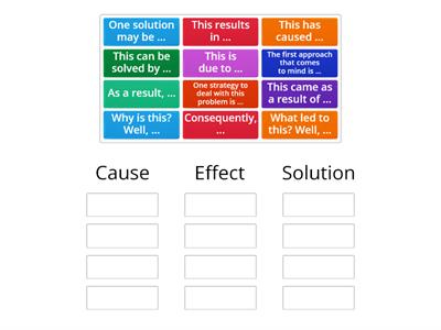 Recognizing Cause and Effect Language