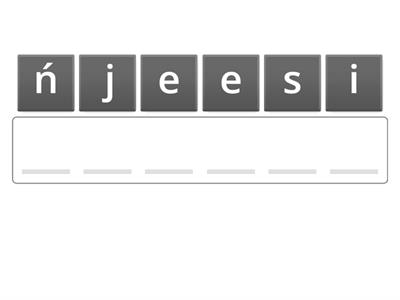 Jesienny anagram