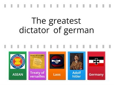 Name the dictators!