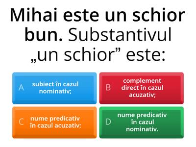 Cazurile nominativ și acuzativ ale substantivului_clasa a 6-a