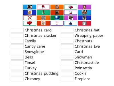 Christmas vocabulary word list (2 part)