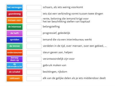 woordenschat herhaling - les 7/06/23