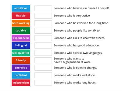 Adjectives for describing employee work qualities