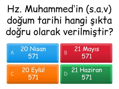 6. Sınıf Peygamberimizin Hayatı 1. Ünite Maarif