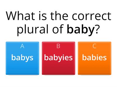 Plural and Singular Nouns