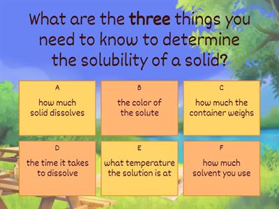 Y8 2.2 - Solubility Calculations
