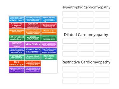 Types of Cardiomyopathy 
