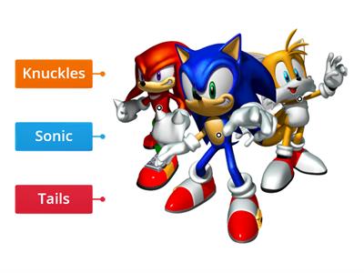 Rotule os Personagens - Edição Sonic