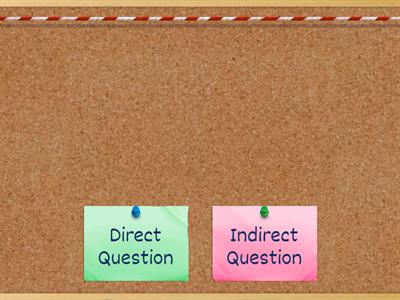 Direct vs. Indirect Questions