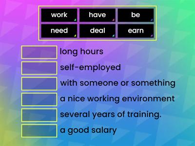 Work collocations