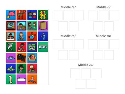 Middle Sound Sort - Kindergarten & First Grade Teachers