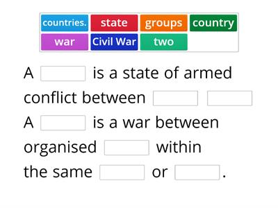 War and Civil War