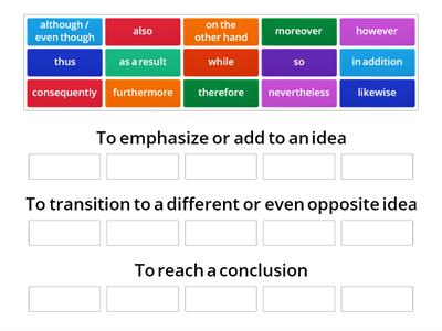 Linking words - functions