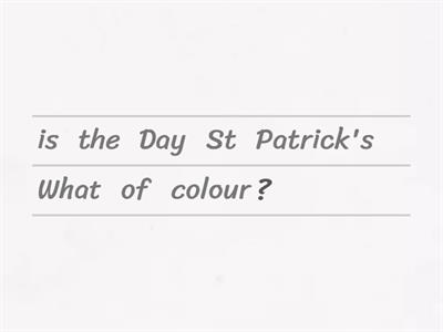 St Patrick's Day questions