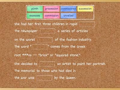 English File Advanced U7 Vocab