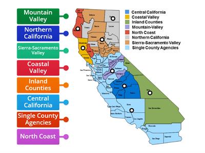 California Map Labels