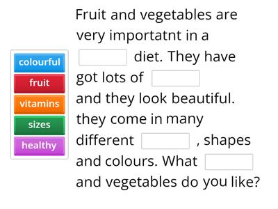 JE5: Fruit and vegetables