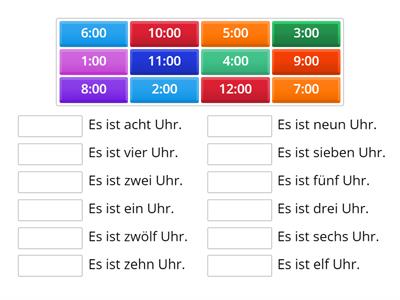 die Uhrzeit (Uhr) - G5