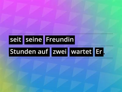 Satzpuzzle Verben mit Präpositionen (Pluspunkt Deutsch A2)
