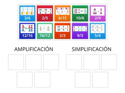 MATEMÁTICA - FRACCIONES DE APLIFICACIÓN Y SIMPLIFICACION