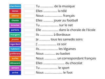 Quiz verbes -er (2)