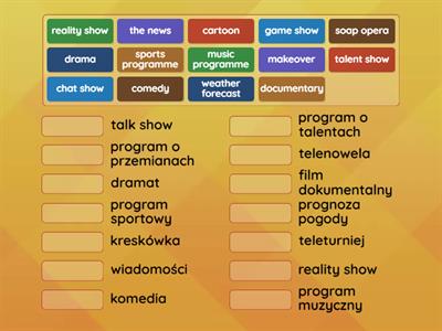 types of tv programmes translation