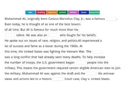 Mohammad Ali - Readworks -5 (1st two paragraphs)